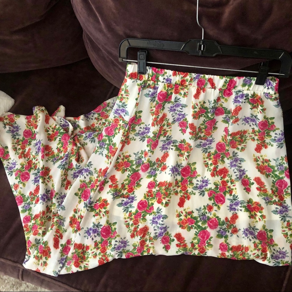 LA Hearts Floral Maxi Skirt